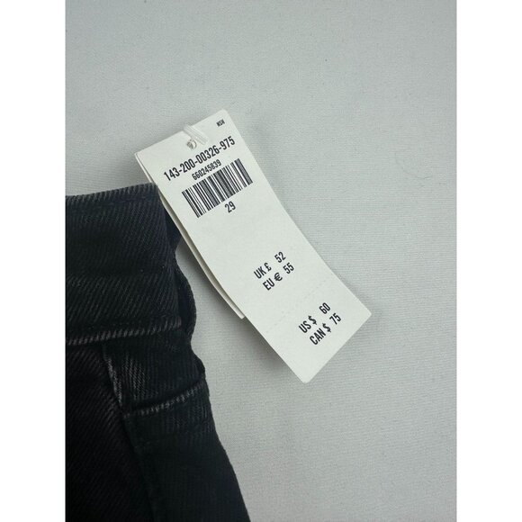 NWT Abercrombie and Fitch Women’s Black Denim Studded Mini Skirt Size 29 - Picture 7 of 10